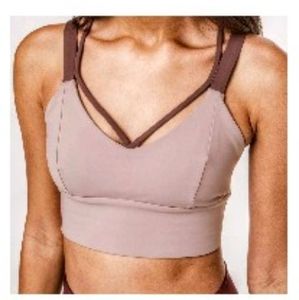 This is a dusty, purple Lululemon work out bra